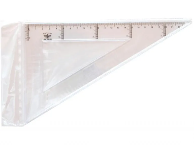 Cartabón de plástico 25cm. Junior