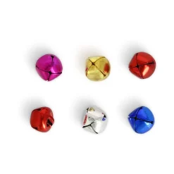 Cascabeles de metal 6 unidades de colores