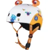Casco Micro monstruos 3D talla M con Led trasera