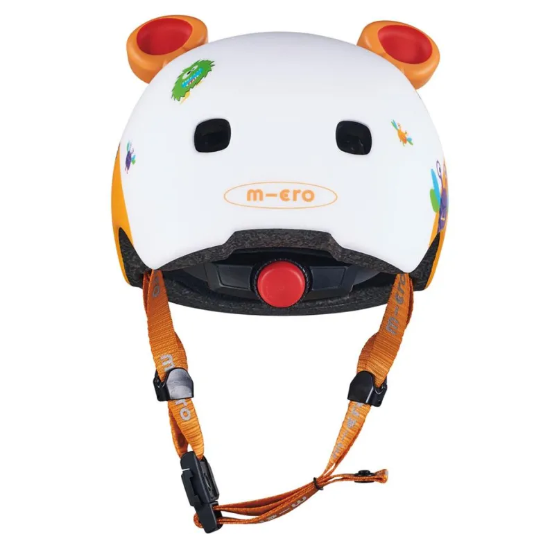 Casco Micro monstruos 3D talla M con Led trasera