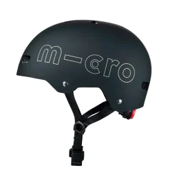Casco Micro negro talla M luz Led