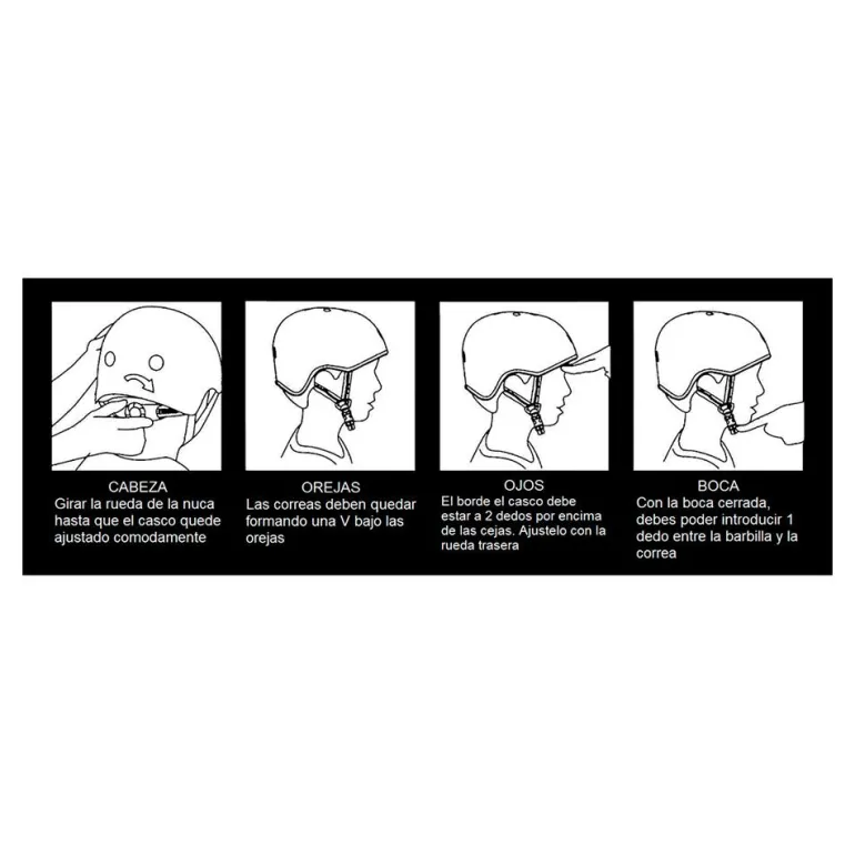 Casco Micro negro talla M luz Led