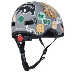 Casco Micro sticker talla M con Led trasera