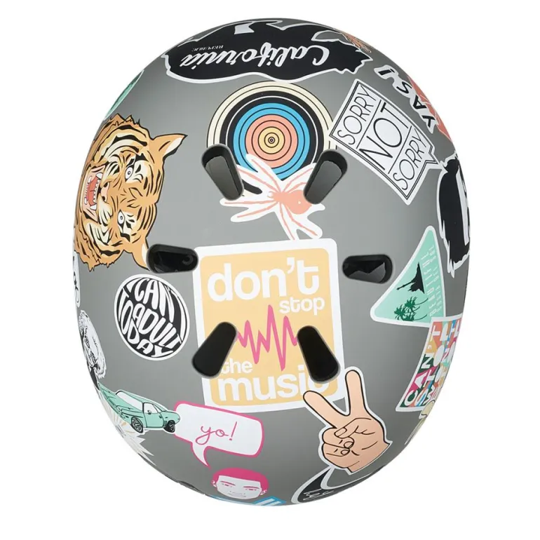 Casco Micro sticker talla M con Led trasera