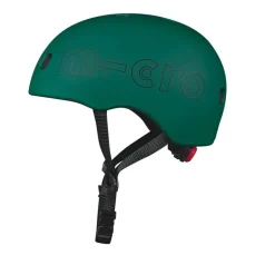 Casco Micro verde talla M luz Led