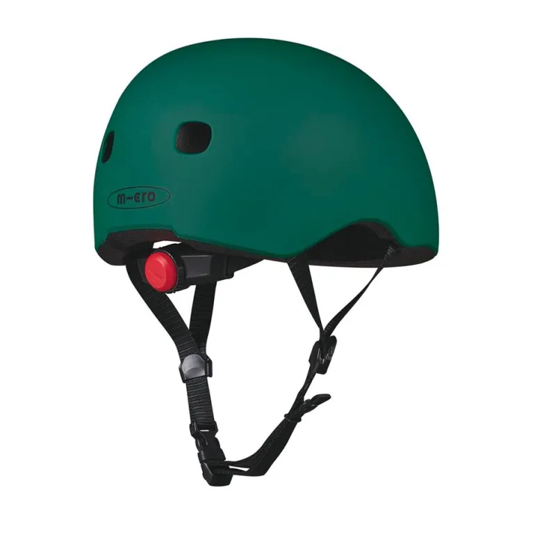 Casco Micro verde talla M luz Led