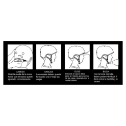 Casco Micro verde talla M luz Led