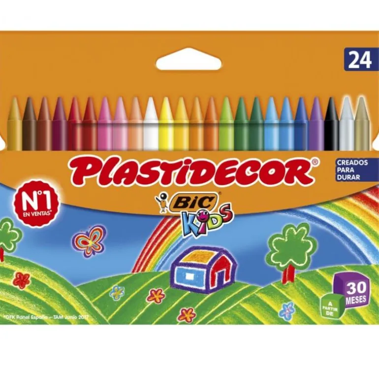 Cera Plastidecor 24 colores
