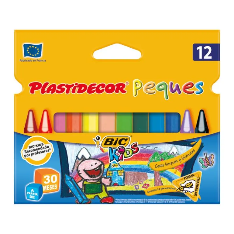 Cera Plastidecor peques 12 colores