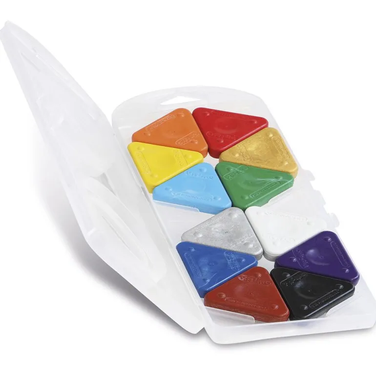 Cera triangular 12 colores Primo