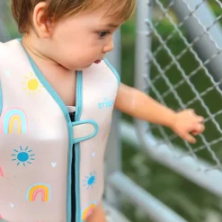 Chaleco flotador Rainbow cream talla S 15-19 kg