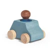 Coche madera gris Lubu con figura azul