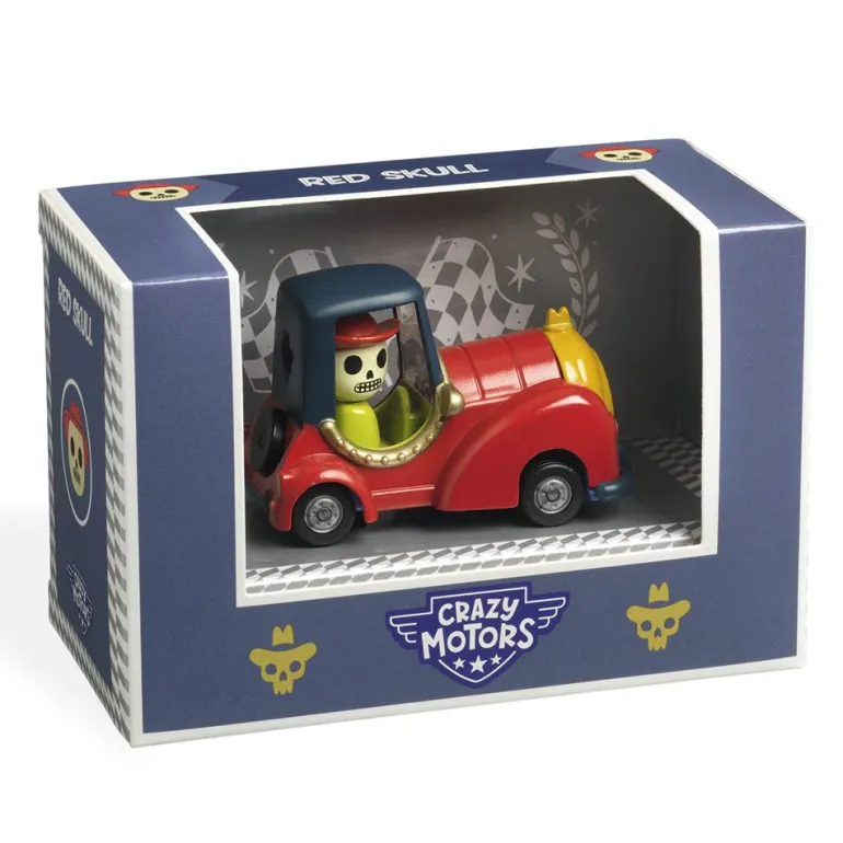 Coche metal Red Skull Crazy Motors escala 1:43