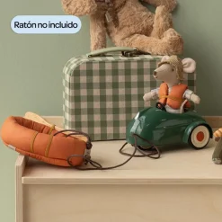 Coche verde oscuro para ratoncitos Maileg