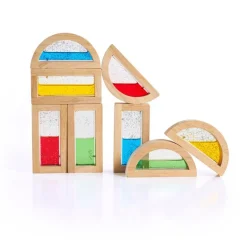 Construcción bloques Rainbow shimmering water