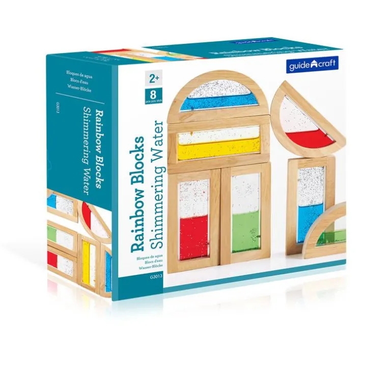 Construcción bloques Rainbow shimmering water