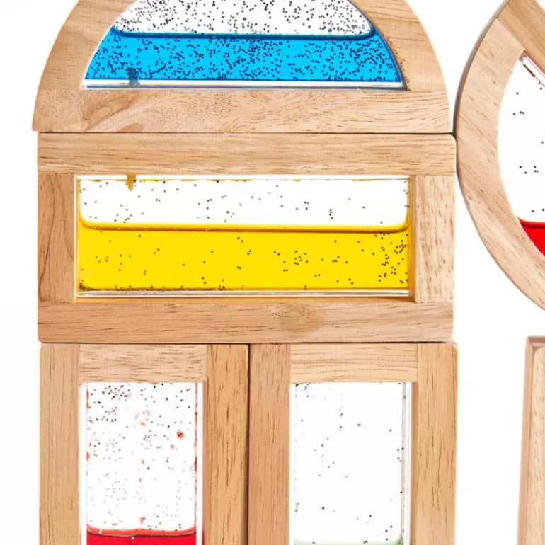 Construcción bloques Rainbow shimmering water