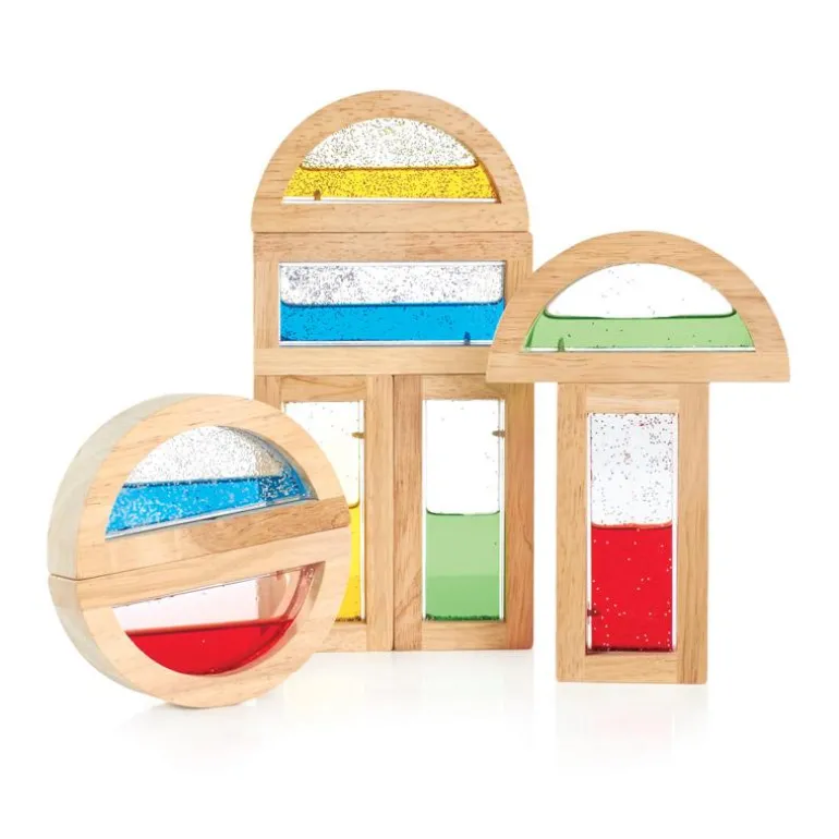 Construcción bloques Rainbow shimmering water