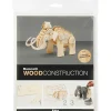 Construcción de madera para ensamblar mamut 3D
