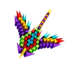 Construcción Gami figuras 3D 250 piezas