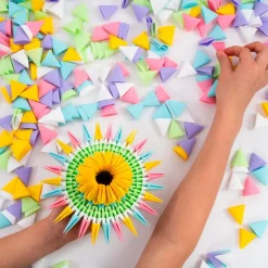 Construcción Gami Pink figuras 3D 250 piezas