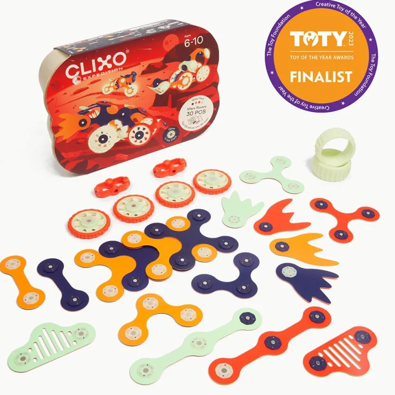 Construcción magnética Clixo Mars Rovers 30 piezas