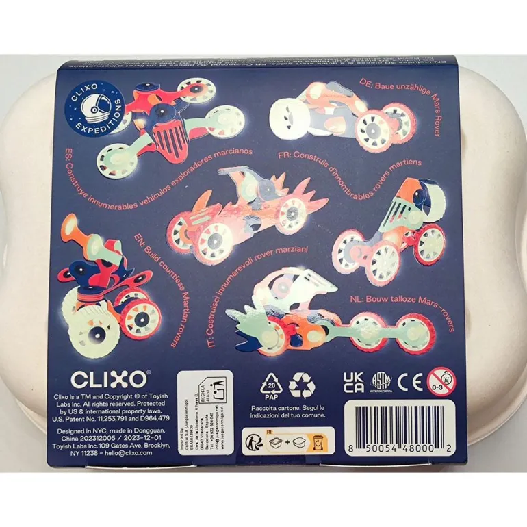 Construcción magnética Clixo Mars Rovers 30 piezas