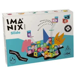 Construcción magnética tobogán 134 piezas Imanix