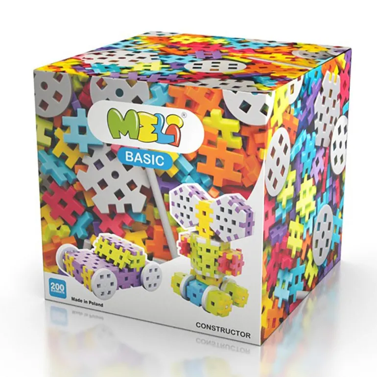 Construcción Meli Basic Constructor 200 piezas colores surtidos
