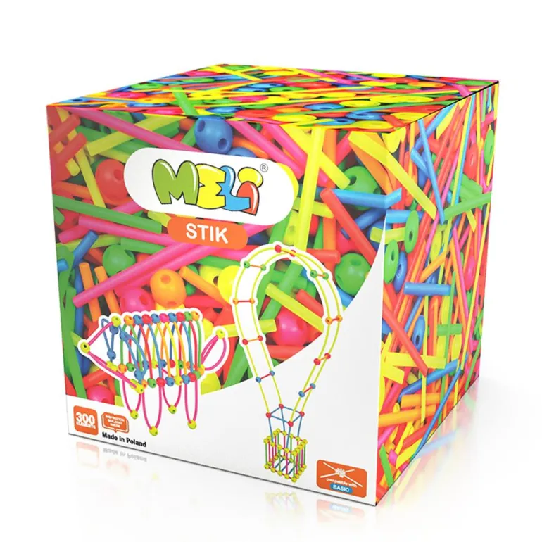 Construcción Meli Stik neón 300 piezas