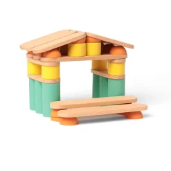 Construcción Oppi Stix 60 piezas madera y silicona