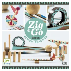 Construcción Zig and Go reacción en cadena Roll 28 piezas