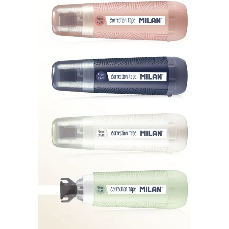 Corrector cinta Milan Mini 5mmx6m. color surtido