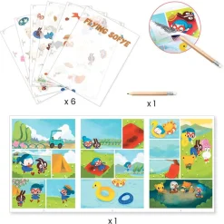 Crea cómic con calcomanías Flying Sofye