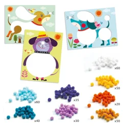 Crea con pompones Perros para acariciar