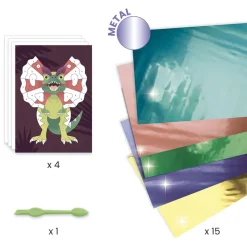 Crea cuadros metalizados dinosaurios