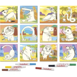 Crea dudú let´s colour pintamos con rotuladores