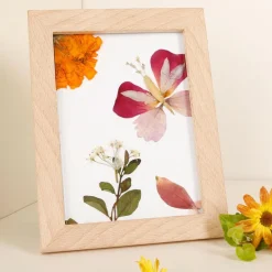 Crea flores prensadas con marco