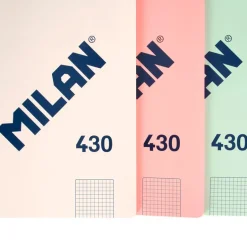 Cuaderno A4 48 hojas cuadro 5x5mm rosa serie 1918