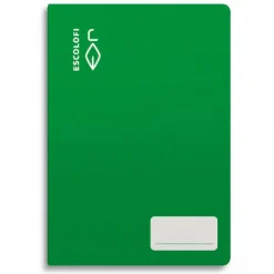 Cuaderno cuarto color verde pauta Montessori 5mm 32 hojas