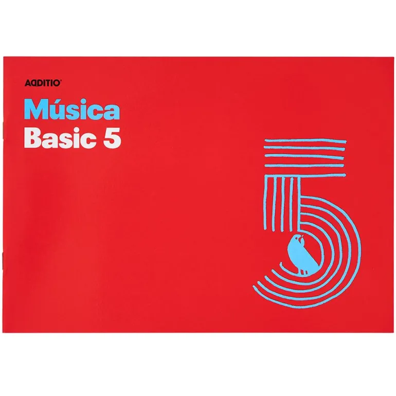 Cuaderno de música Additio Basic 5 pentagramas