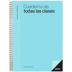 Cuaderno del profesor para todas las clases semana vista vertical