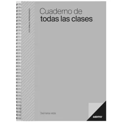 Cuaderno del profesor para todas las clases semana vista vertical