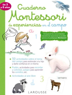 Cuaderno Montessori de experiencias en el campo