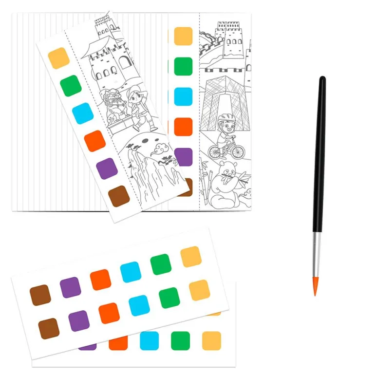 Cuaderno pocket acuarelas viaje por el mundo