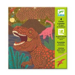 Cuadros para rascar el reino de los dinosaurios
