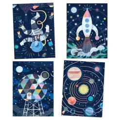 Cuadros para rascar Misión cósmica