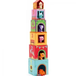 Cubos apilables Topanifarm Djeco