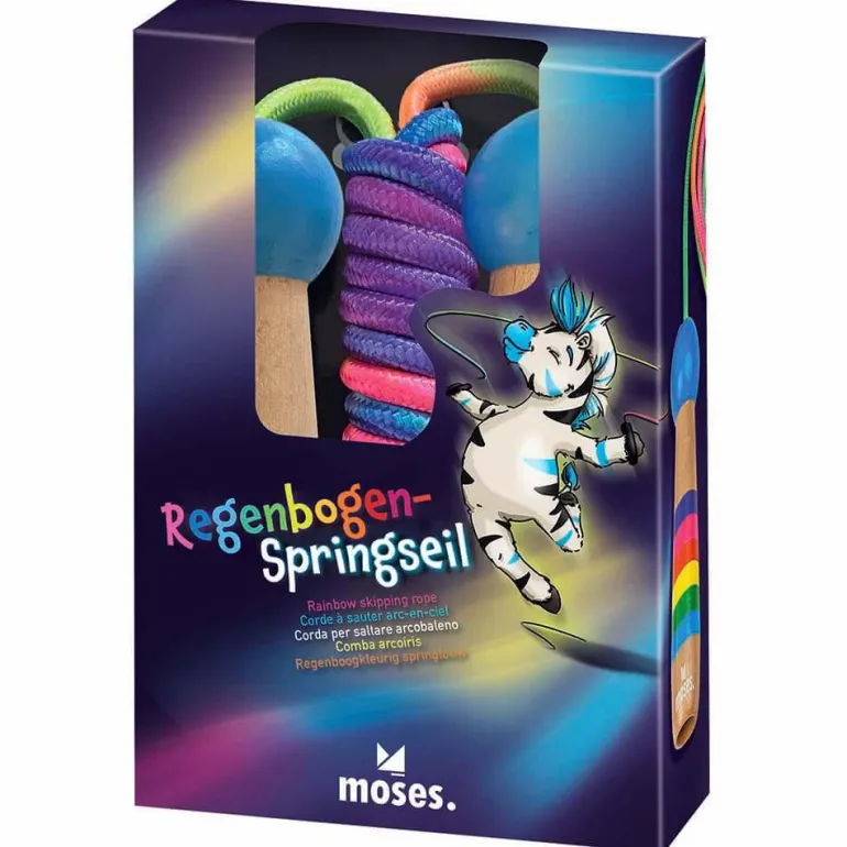 Cuerda de saltar arco iris 2,20m.