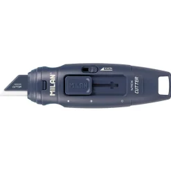 Cutter hoja cerámica stick azul marino.